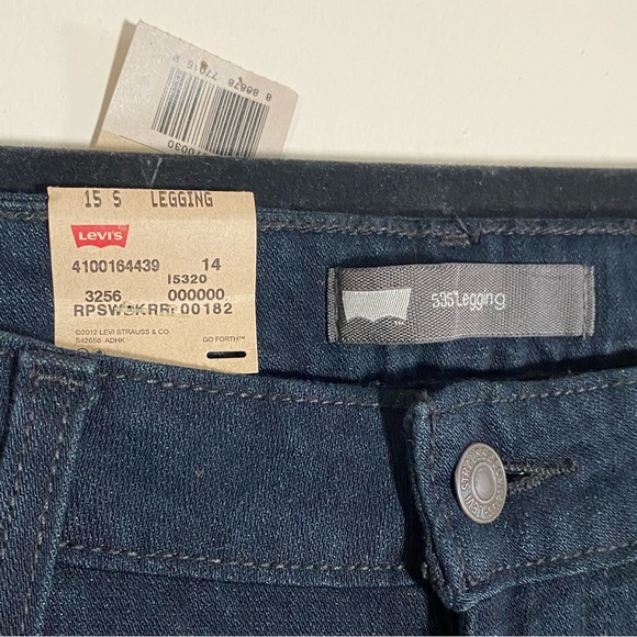 Levi’s 535 Legging Jeans Dark Wash Size 15 Short - Picture 7 of 9